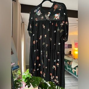 Floral Embellishments Dress